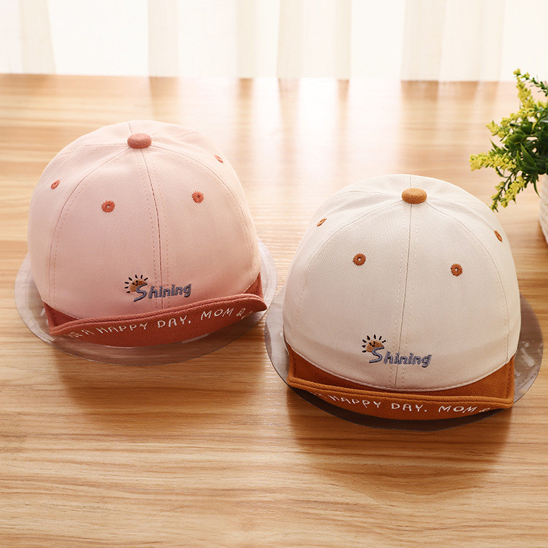 Pamučna bejzbol kapa za bebe Proljeće Ljeto Nova vremenska prognoza Sloma za vanjske prilike Šešir za sunčanje za novorođenčad, malu djecu, Kape za dojenčad za dječake i djevojčice