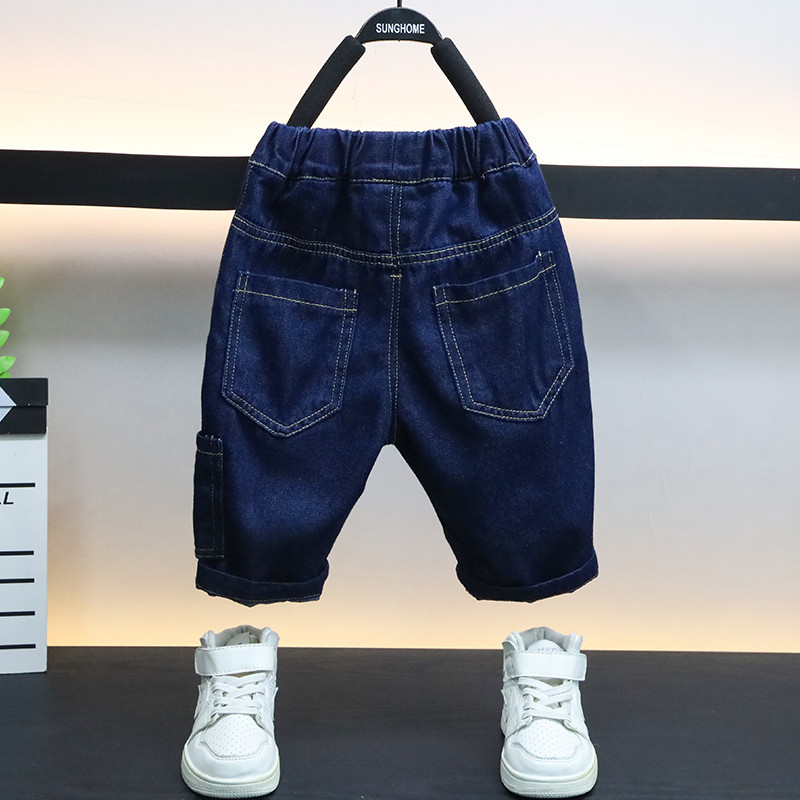 Traperice za dječake Jednobojne dječje traperice za dječake Ležerne traperice za dječake Odjeća za tinejdžere