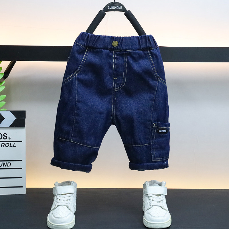 Traperice za dječake Jednobojne dječje traperice za dječake Ležerne traperice za dječake Odjeća za tinejdžere