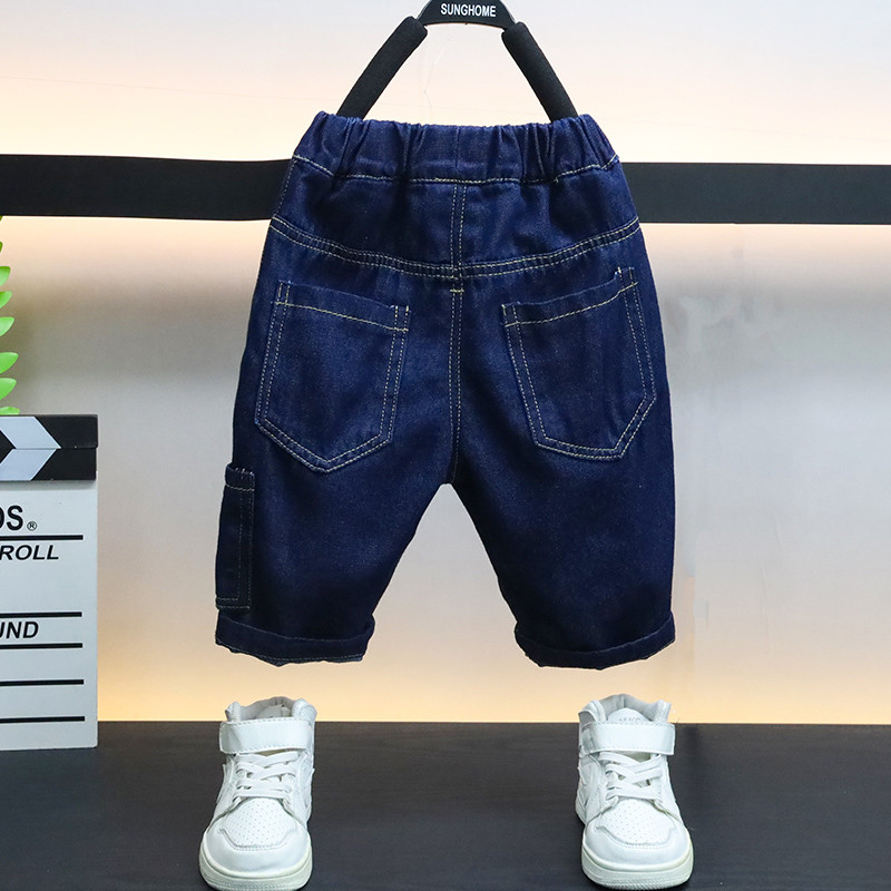 Traperice za dječake Jednobojne dječje traperice za dječake Ležerne traperice za dječake Odjeća za tinejdžere