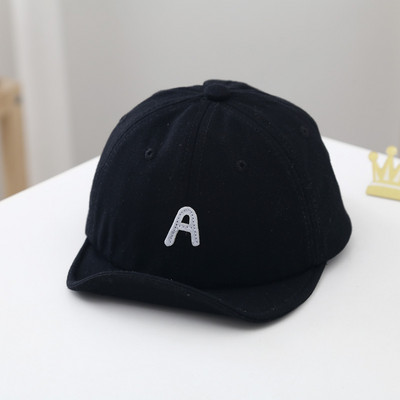 Nauja raidė Kūdikių kepurė berniukui mergaitėms beisbolo kepuraitės Reguliuojamos vientisos spalvos Pavasaris Vasara 3-24 mėn. Lauke Kepurės nuo saulės vaikams Vaikai