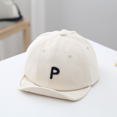 Nauja raidė Kūdikių kepurė berniukui mergaitėms beisbolo kepuraitės Reguliuojamos vientisos spalvos Pavasaris Vasara 3-24 mėn. Lauke Kepurės nuo saulės vaikams Vaikai