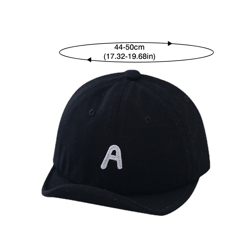 Nauja raidė Kūdikių kepurė berniukui mergaitėms beisbolo kepuraitės Reguliuojamos vientisos spalvos Pavasaris Vasara 3-24 mėn. Lauke Kepurės nuo saulės vaikams Vaikai