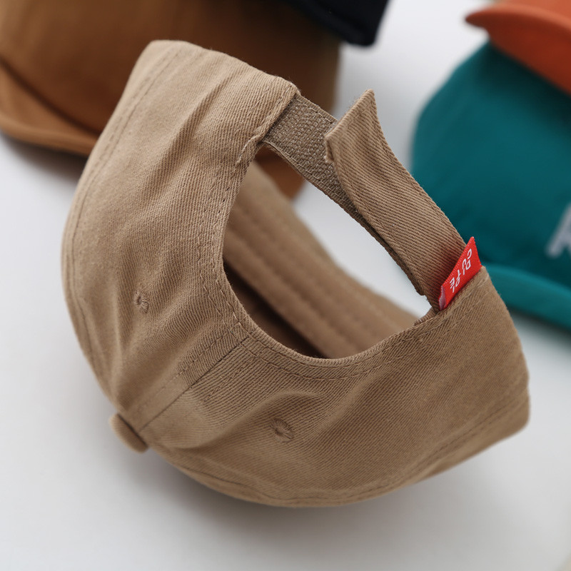 Nauja raidė Kūdikių kepurė berniukui mergaitėms beisbolo kepuraitės Reguliuojamos vientisos spalvos Pavasaris Vasara 3-24 mėn. Lauke Kepurės nuo saulės vaikams Vaikai