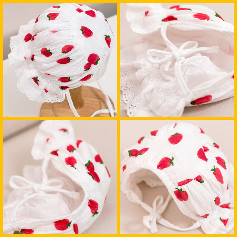 Jauka mazuļu cepure jaundzimušo fotografēšanai, mīksta kokvilnas cepure āra mežģīnēm princeses pārsegu mazuļu cepures