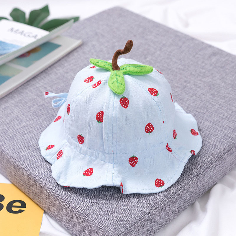 Κινούμενα σχέδια Strawberry Baby Bucket Καπέλο Άνοιξη Καλοκαίρι Παιδικό Καπέλο Βρέφος Υπαίθρια Παραλία Παναμά Καπέλο για αγόρια κοριτσάκια Καπέλο ηλίου για νήπια