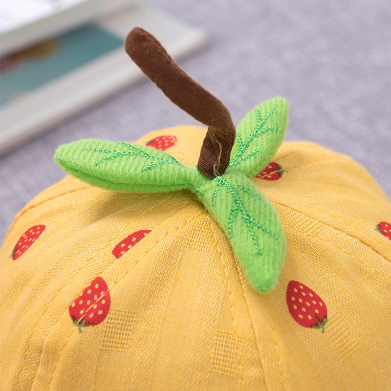 Κινούμενα σχέδια Strawberry Baby Bucket Καπέλο Άνοιξη Καλοκαίρι Παιδικό Καπέλο Βρέφος Υπαίθρια Παραλία Παναμά Καπέλο για αγόρια κοριτσάκια Καπέλο ηλίου για νήπια