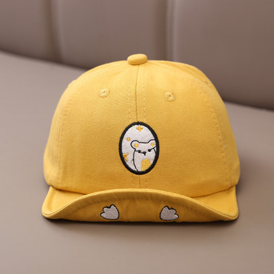 Proljeće ljeto Dječja kapa za dječake Pamučna slatka bejzbol kapa za bebe s crtanim filmovima Podesiva za vanjsku upotrebu, dječja kapa za malu djecu Kapa za plažu za dojenčad 1-2 godine