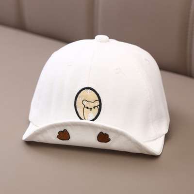 Proljeće ljeto Dječja kapa za dječake Pamučna slatka bejzbol kapa za bebe s crtanim filmovima Podesiva za vanjsku upotrebu, dječja kapa za malu djecu Kapa za plažu za dojenčad 1-2 godine
