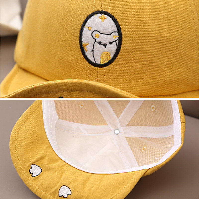 Proljeće ljeto Dječja kapa za dječake Pamučna slatka bejzbol kapa za bebe s crtanim filmovima Podesiva za vanjsku upotrebu, dječja kapa za malu djecu Kapa za plažu za dojenčad 1-2 godine