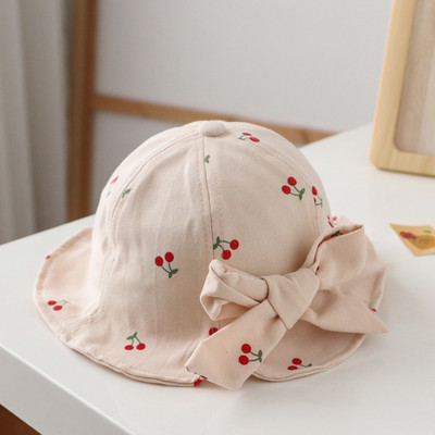 Miela lankelis kūdikiui Panamos kepurė vasaros pavasario animacinių filmų vyšnių triušio spygliuočiai mergaitei vaikiška kepurė lauke vaikams kepurė nuo saulės paplūdimio kepurė