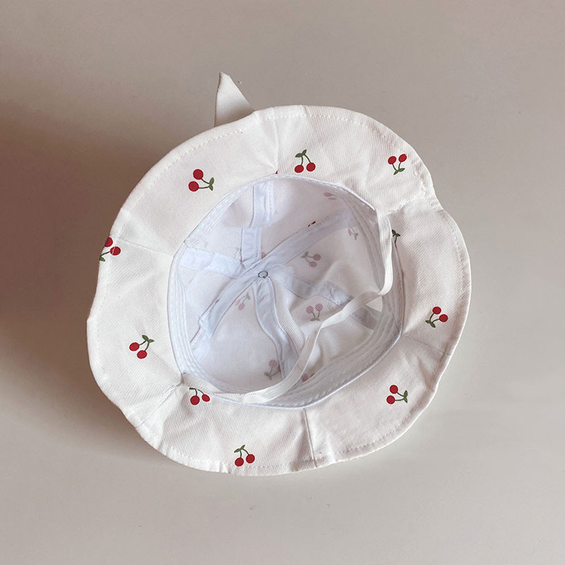 Miela lankelis kūdikiui Panamos kepurė vasaros pavasario animacinių filmų vyšnių triušio spygliuočiai mergaitei vaikiška kepurė lauke vaikams kepurė nuo saulės paplūdimio kepurė