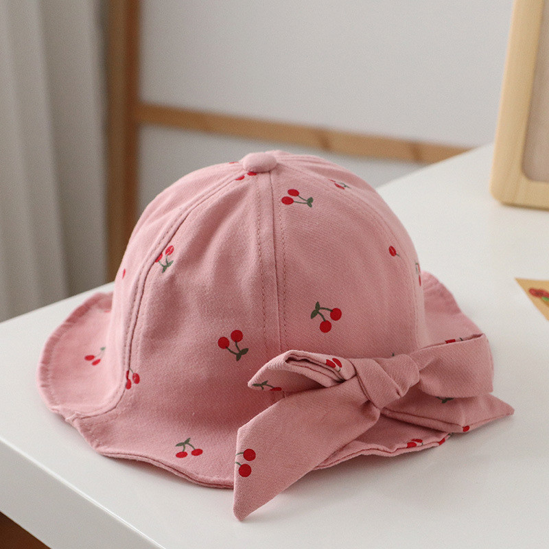 Miela lankelis kūdikiui Panamos kepurė vasaros pavasario animacinių filmų vyšnių triušio spygliuočiai mergaitei vaikiška kepurė lauke vaikams kepurė nuo saulės paplūdimio kepurė