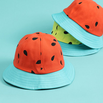 Χαριτωμένο καπέλο καρπούζι για μωρά κορίτσια αγόρια Καλοκαίρι Άνοιξη Αστείο Παιδικό Καπέλο Υπαίθριο Ψαράς Μικρό Καπέλο παραλίας 2-3Y