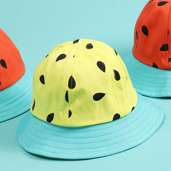 Χαριτωμένο καπέλο καρπούζι για μωρά κορίτσια αγόρια Καλοκαίρι Άνοιξη Αστείο Παιδικό Καπέλο Υπαίθριο Ψαράς Μικρό Καπέλο παραλίας 2-3Y