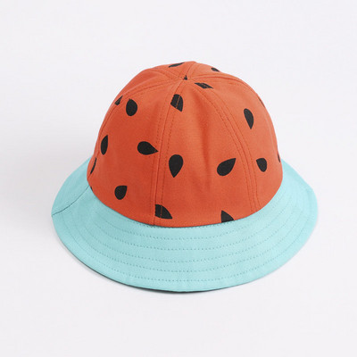 Slatki šešir s kantom od lubenice, djevojčice, dječaci, ljeto, proljeće, smiješni dječji šešir, ribarski šešir za malu djecu, 2-3 godine