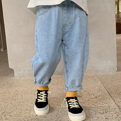 Ανοιξιάτικο φθινοπωρινό παντελόνι τζιν για αγόρια Υψηλής ποιότητας βαμβακερό παιδικό παντελόνι για εφηβικό παντελόνι Jean Harem Παιδικά άνετα φαρδιά ρούχα