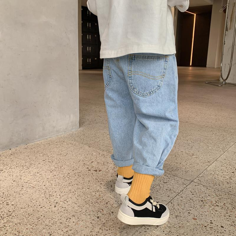 Ανοιξιάτικο φθινοπωρινό παντελόνι τζιν για αγόρια Υψηλής ποιότητας βαμβακερό παιδικό παντελόνι για εφηβικό παντελόνι Jean Harem Παιδικά άνετα φαρδιά ρούχα