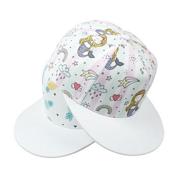 Παιδικό καπέλο μπέιζμπολ κινουμένων σχεδίων Rainbow για παιδιά αγόρι κορίτσι Snapback Παιδικό καπέλο Hip-Hop Ρυθμιζόμενο υπαίθριο καπέλο άνοιξης καλοκαιριού ηλίου 2-5Y