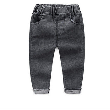 Нови 2020 пролетни дънки за малки момчета Панталони с ластик на талията Дълги дънкови панталони Ежедневни детски дънки за 2-8 години Детски дрехи за момчета
