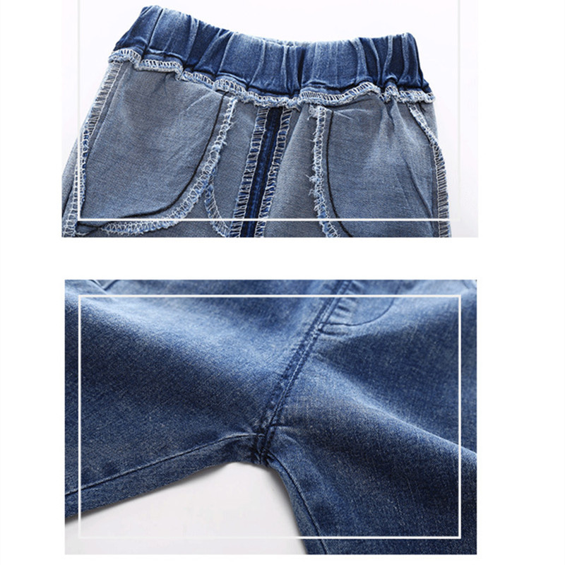 Novo proljeće 2020. Traperice za male dječake Hlače s elastičnim strukom Duge traper hlače Ležerne dječje traperice za 2-8 godina Odjeća za dječake