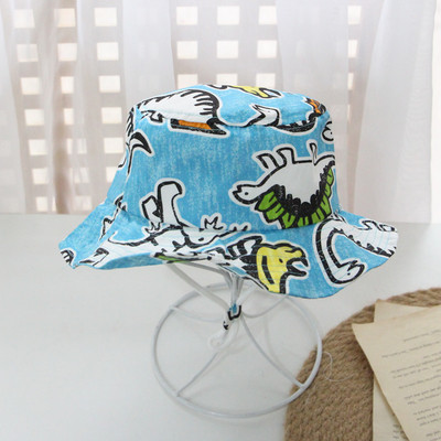 Dječji panama šešir s crtanim dinosaurusima Ljeto proljeće Dječji šešir za sunce Mekana pamučna dječja kapa Šešir s kantom za malu djecu