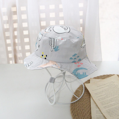 Dječji panama šešir s crtanim dinosaurusima Ljeto proljeće Dječji šešir za sunce Mekana pamučna dječja kapa Šešir s kantom za malu djecu