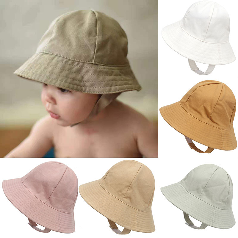 Jednobojna kapa s kantom za bebe Proljeće Jesen Jesen Šešir za djecu Djevojčice Dječaci Šešir za sunčanje Na otvorenom Ležerna kapa za malu djecu Ribarski šešir za plažu