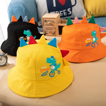 Χαριτωμένο καπέλο με κάδο δεινοσαύρων για μωρά Άνοιξη Καλοκαίρι Βρεφικό Καπέλο παραλίας για βρέφη σε εξωτερικούς χώρους Μικρό παιδί Ψαράς Βρεφικά αξεσουάρ