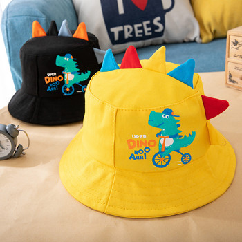 Χαριτωμένο καπέλο με κάδο δεινοσαύρων για μωρά Άνοιξη Καλοκαίρι Βρεφικό Καπέλο παραλίας για βρέφη σε εξωτερικούς χώρους Μικρό παιδί Ψαράς Βρεφικά αξεσουάρ