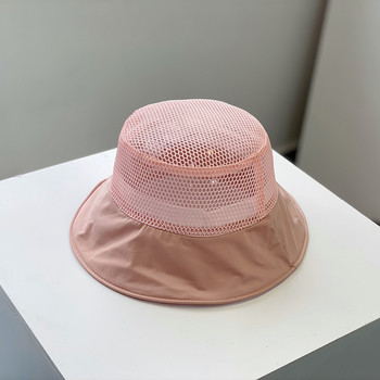 Лятна бебешка шапка с кофа за момче На открито, плажна детска мрежеста дишаща слънчева шапка с UV защита Момиче, момчета, детска рибарска шапка