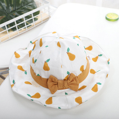 Pălărie drăguță cu fundă pentru bebeluș, vară, primăvară, pentru fetiță, pălărie de soare, din bumbac moale, în aer liber, copii, copil mic, șapcă de plajă, 1-4 ani