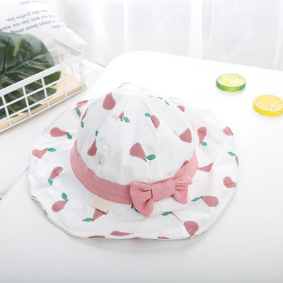 Pălărie drăguță cu fundă pentru bebeluș, vară, primăvară, pentru fetiță, pălărie de soare, din bumbac moale, în aer liber, copii, copil mic, șapcă de plajă, 1-4 ani