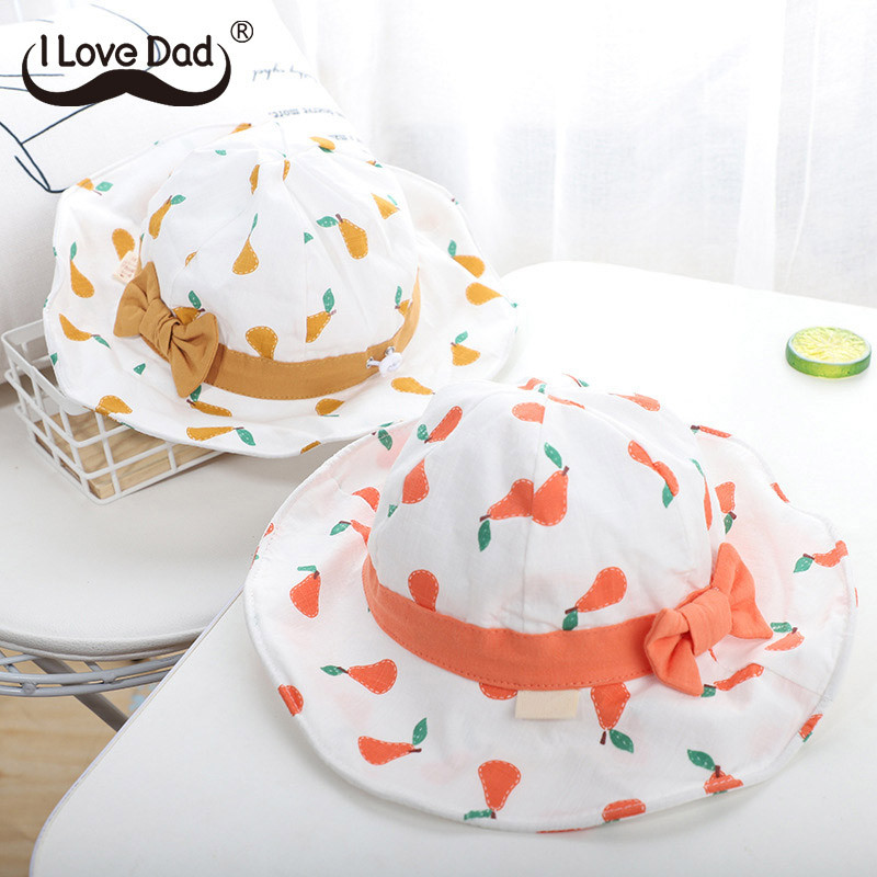 Pălărie drăguță cu fundă pentru bebeluș, vară, primăvară, pentru fetiță, pălărie de soare, din bumbac moale, în aer liber, copii, copil mic, șapcă de plajă, 1-4 ani
