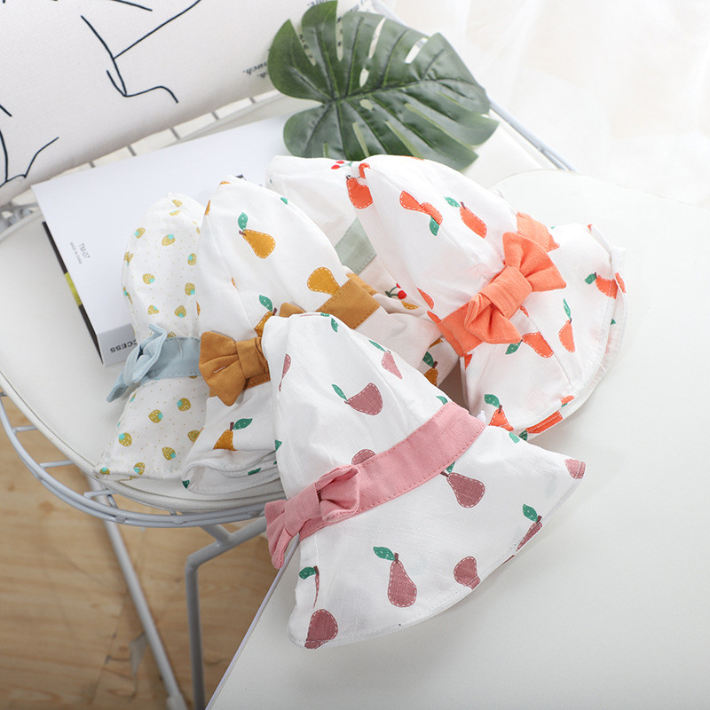 Pălărie drăguță cu fundă pentru bebeluș, vară, primăvară, pentru fetiță, pălărie de soare, din bumbac moale, în aer liber, copii, copil mic, șapcă de plajă, 1-4 ani