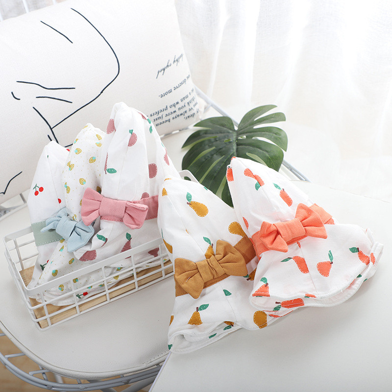 Pălărie drăguță cu fundă pentru bebeluș, vară, primăvară, pentru fetiță, pălărie de soare, din bumbac moale, în aer liber, copii, copil mic, șapcă de plajă, 1-4 ani