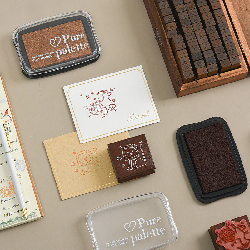 Vintage jastučić s tintom za pečate Velike veličine DIY Scrapbooking Rukotvorine Dnevnik Planer Dekoracija Gumene drvene marke Papirnati jastučići s tintom