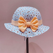 Cute Bowknot Baby Bucket Καπέλο Summer Spring Floral Print Baby Girl Panama Καπέλο εξωτερικού χώρου παραλίας για παιδιά 1-3 ετών
