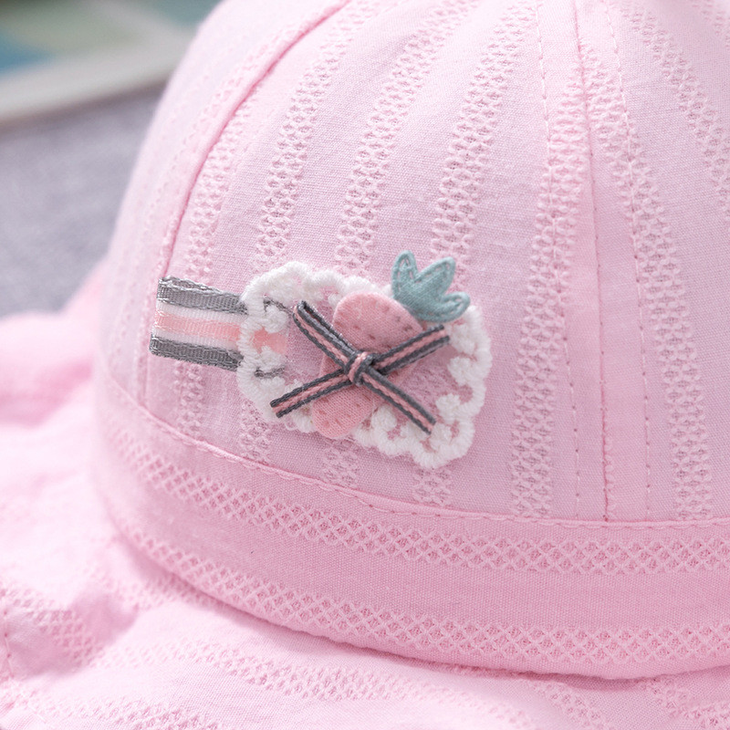 Pălărie drăguță cu ureche de iepuraș pentru bebeluș cu fundă, prințesă, fetițe, pălării de soare, nou-născut, bumbac, vară, în aer liber, pălărie de pescar pentru sugari, șapcă pentru bebeluși