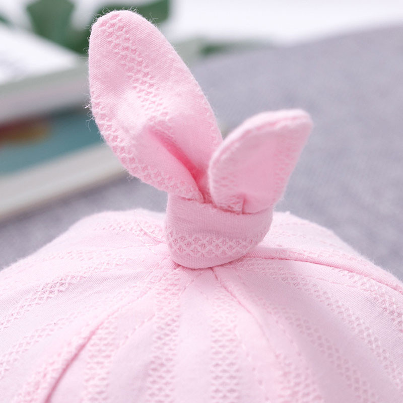 Pălărie drăguță cu ureche de iepuraș pentru bebeluș cu fundă, prințesă, fetițe, pălării de soare, nou-născut, bumbac, vară, în aer liber, pălărie de pescar pentru sugari, șapcă pentru bebeluși