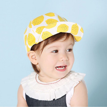Сладка бейзболна шапка за момче с лимон Мека памучна пролетна лятна бебешка шапка Детска плажна шапка за слънце на открито за деца 1-3 години