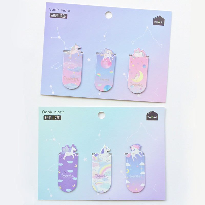 1 rinkinys Šviežias kaktusas Sakura Vienaragis Magnetinės Žymės Knygos Puslapio žymeklis Studentų raštinės reikmenys Mokyklos biuro reikmenys