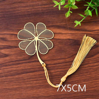 Γραφική ύλη φοιτητικού κινέζικου στυλ Ρετρό μεταλλικοί σελιδοδείκτες Κοίλο Ginkgo Biloba Maple Leaf Lotus Vein Δώρα