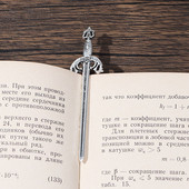6 бр./компл. Антични мечове Нож Талисмани за отметки Метални отметки Висулки Щипки за книги Маркери Консумативи за занаяти Направи си сам Изработка на бижута