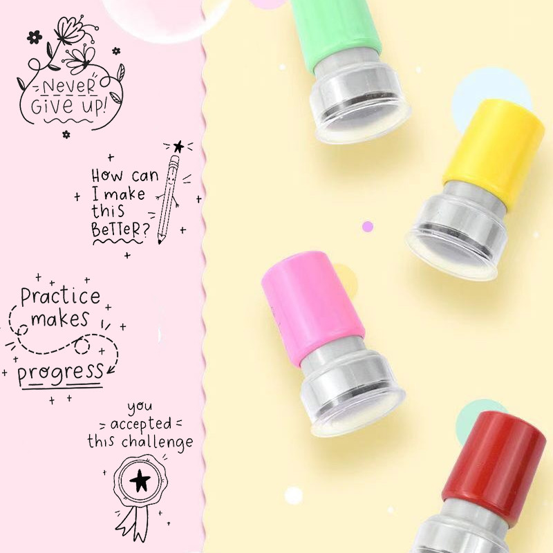 1 gabalas Vaikai skatina antspaudą Mokytojo mokymo priemonės Mokinių darželis Motyvacija Dovana Pagyrimas Atlygio pašto ženklai Savarankiškas rašalas