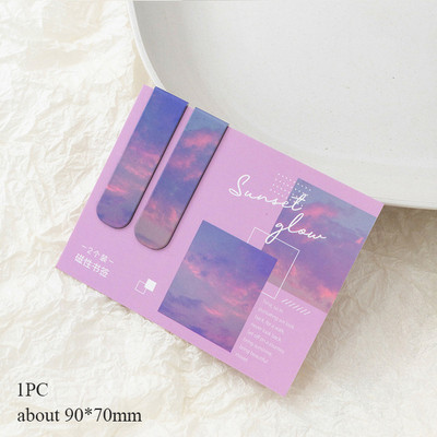 YUSHEN 2 tk/komplekt Magnetjärjehoidjad Kirjatarbed Papeleria Raamatumärgid Aksessuaarid Koolitarbed Kingitus