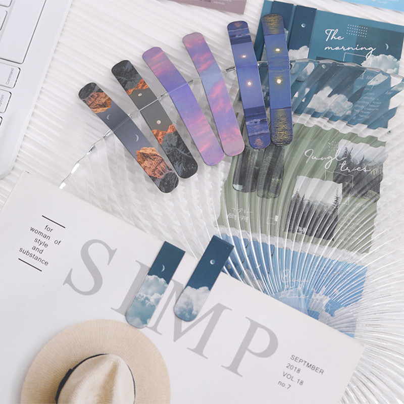 YUSHEN 2 tk/komplekt Magnetjärjehoidjad Kirjatarbed Papeleria Raamatumärgid Aksessuaarid Koolitarbed Kingitus