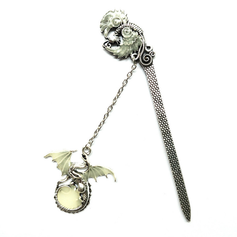 Originaalsus Retro armsad loomad Draakon öökull liblikas lillede kujundus metallist järjehoidja raamatutele kooliõpilastele vanaaegsed järjehoidjad