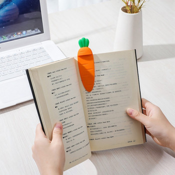 Kawaii Cartoon Carrot Bookmark For Student държач за книга Binder Index Divider Четец Канцеларски материали Офис Училищни пособия