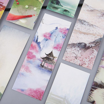 30 τμχ 18 στυλ Δημιουργικά λουλούδια κινέζικου στιλ Χαρτί σελιδοδείκτες Κάρτες ζωγραφικής Ρετρό Όμορφη συσκευασία σελιδοδείκτη Αναμνηστικά δώρα